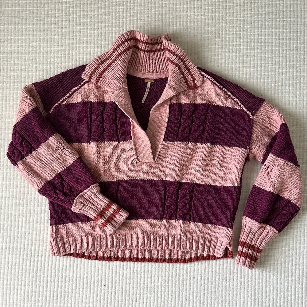 LIKE NEW Free People Cropped Sweater